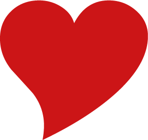 Vanuit het hart, het logo wat symboliseert het hart wat in alles liefde straalt.